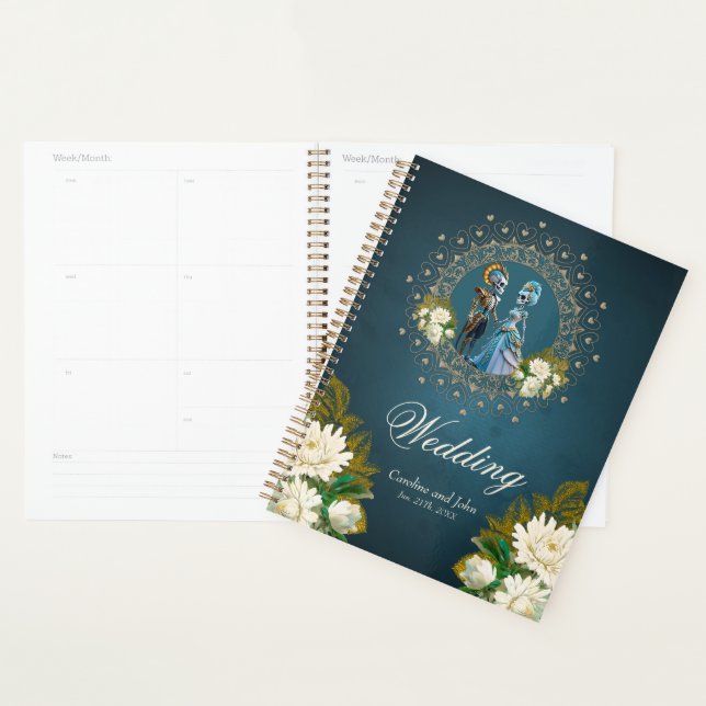 Niedliches Skelett Hochzeitskuppelgotik Planer (Anzeige)