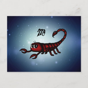 niedliches Skorpio Postkarte