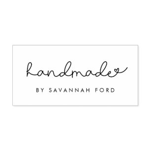 Niedliches Skript einfach handmade Permastempel