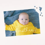 Niedliches Skript Godmutt Vorschlag Foto<br><div class="desc">Einfach und hübsch: Wählen Sie ein Foto-Puzzle für Ihren Godmatervorschlag. Einfach mit Ihrem Babybild personalisieren.</div>