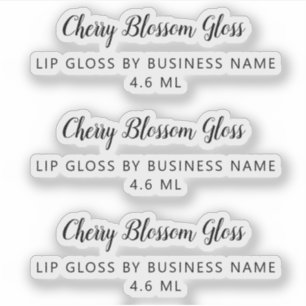 Niedliches SkriptClean Lip Gloss Makeup Aufkleber