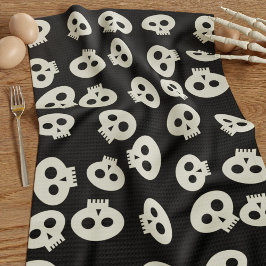 Niedliches Skull Pattern Halloween Küchentuch
