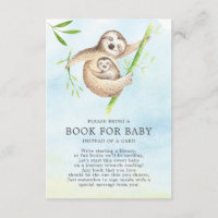 Niedliches Sloth Baby Shower Book für Baby