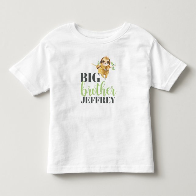 Niedliches Sloth Big Brother Shirt für ältere Gesc (Vorderseite)