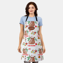 Niedliches Sloth Brown Muster I Liebe Ihr Mama Her