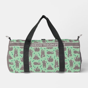 Niedliches Sloth-Muster Duffle Bag