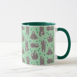 Niedliches Sloth-Muster Tasse