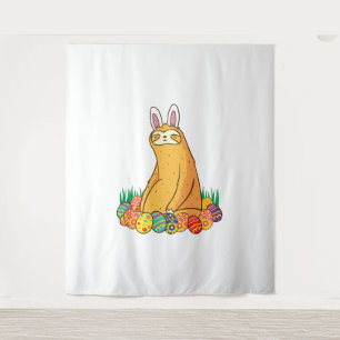 Niedliches Sloth Oaster Funny Bunny Gift Wandteppich