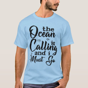 Niedliches Sommerangebot, das der Ozean fordert, u T-Shirt