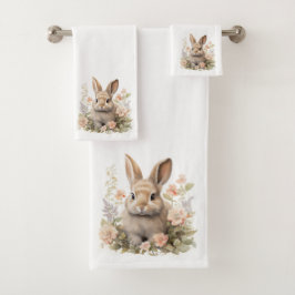 Niedliches Sonnenbad mit Blume Badhandtuch Set