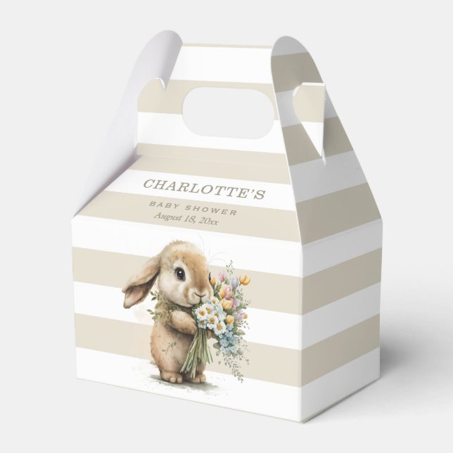 Niedliches Sonnenbad mit Blume Kinderdusche Geschenkschachtel (Vorderseite)
