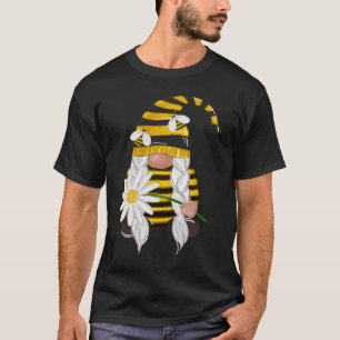 Niedliches Sonnenblumengarten mit Bienen und Blume T-Shirt