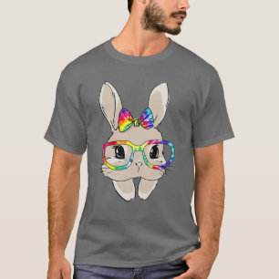 Niedliches Sonnengesicht Gefärbte Krawatte Brille  T-Shirt
