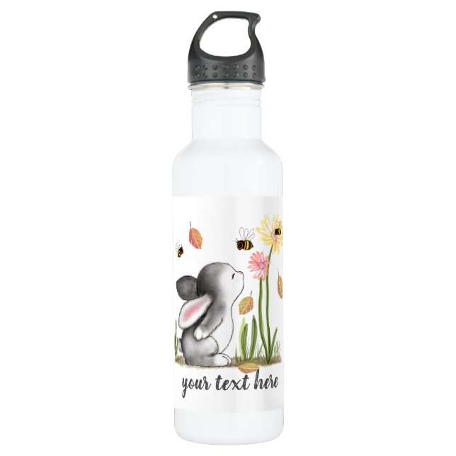 Niedliches sonniges Wasser Edelstahlflasche (Vorderseite)
