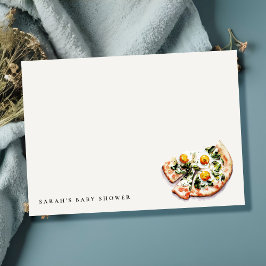 Niedliches Special Delivery Pizza Baby Dusche Part Mitteilungskarte
