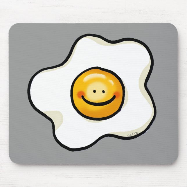 Niedliches Spiegelei Mousepad (Vorne)
