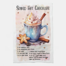 Niedliches Spiked Hot Chocolate Weihnachtsgetränk 
