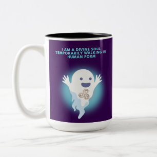 Niedliches spirituelles Gespenst - Design des gött Zweifarbige Tasse