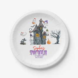 Niedliches Spooktacular Halloween Pappteller