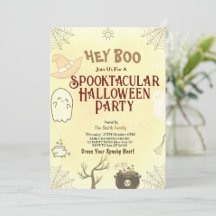 Niedliches Spooktakuläres Halloween-Party Einladun