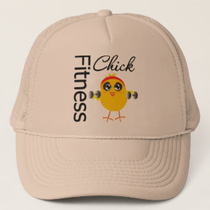 Niedliches sportliches Fitness-Küken Truckerkappe