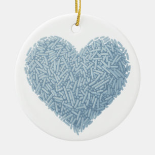 Niedliches Sprinkherz Baby Sprinkle Keramik Ornament