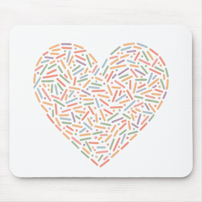 Niedliches Sprinkherz | Baby Sprinkle Mousepad (Vorne)