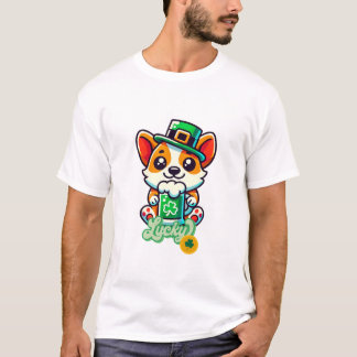 Niedliches St. Patrick's Day Dog T-Shirt