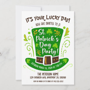 Niedliches St. Patrick's Day Party Einladung