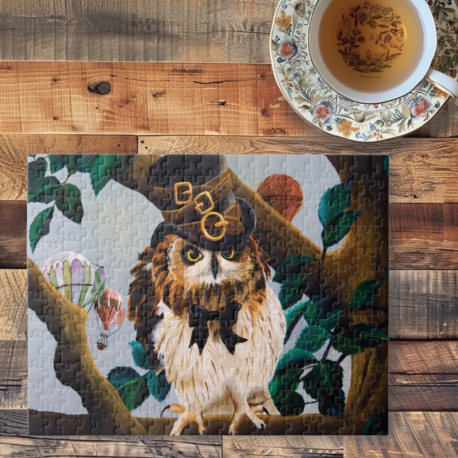 Niedliches Steampunk-Top-Hat-Owl (Von Creator hochgeladen)