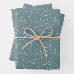 Niedliches Sternbild Geschenkpapier Set