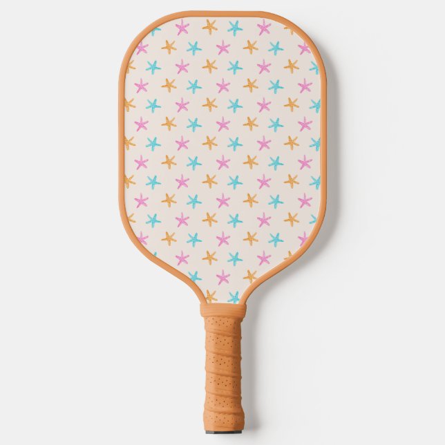 Niedliches Sternenmuster Pickleball Schläger (Vorderseite)