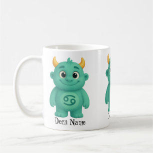 niedliches Sternzeichen Monster Krebs Kaffeetasse