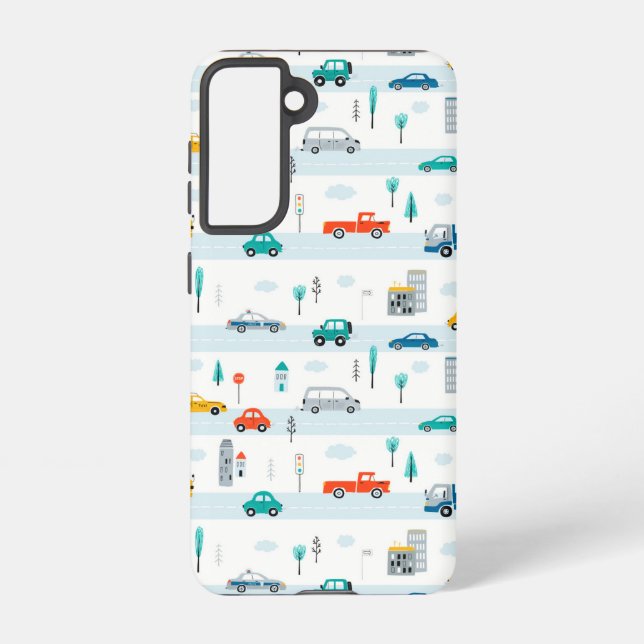 Niedliches Straßenmuster Samsung Galaxy Hülle (Rückseite)