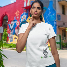 Niedliches Streetwear Rabbit Graphic T-Shirt