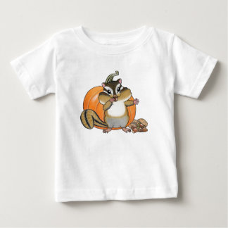 Niedliches Streifenhörnchen (Eichhörnchen) Kürbis- Baby T-shirt
