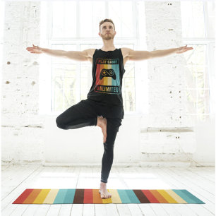 Niedliches Streifenmuster Yogamatte