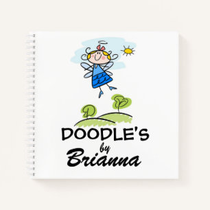 Niedliches Strichmännchen Personalisiert Doodle S Notizbuch