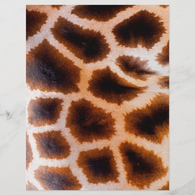 Niedliches, stylisches Braun Tan Spots Giraffe Mus (Vorderseite)