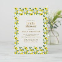 Niedliches Summer Lemon Fruchtmuster Brautparty