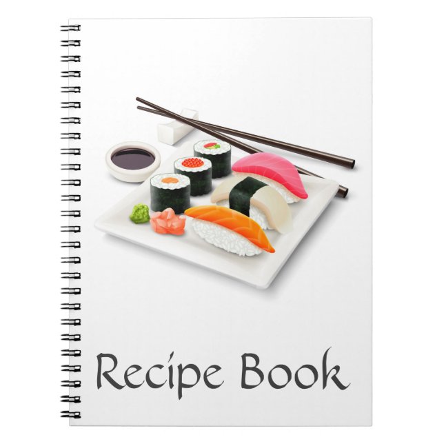Niedliches Sushi japanisches Essen Notizblock (Vorderseite)