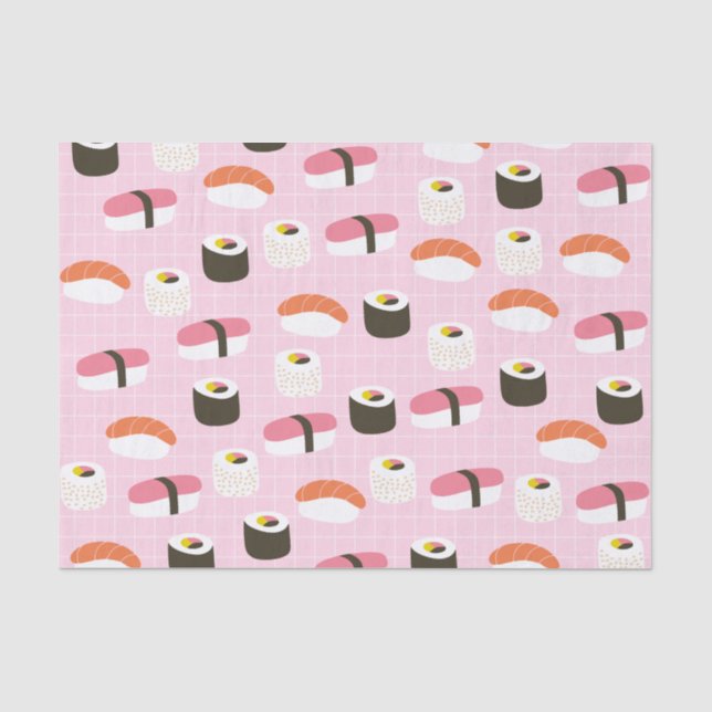 Niedliches Sushi-Tissue-Papier Seidenpapier (Vorderseite)