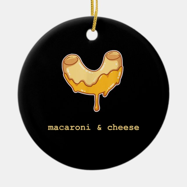 Niedliches süßes Dessertspeisen aus Makaroni und K Keramik Ornament (Vorne)