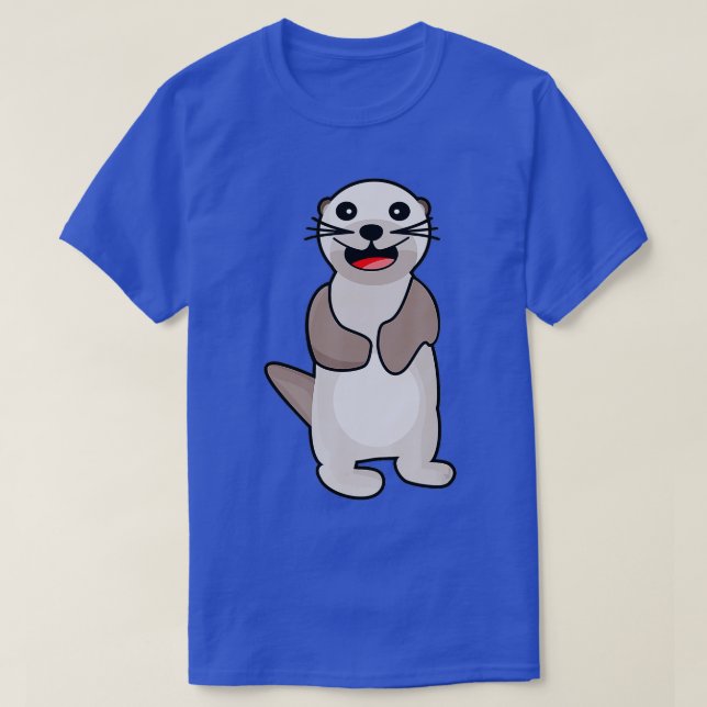 Niedliches Süßotter T-Shirt (Design vorne)