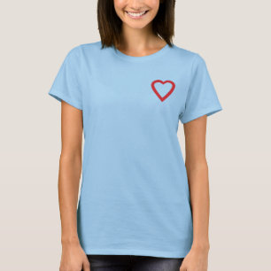 Niedliches Sweet Bright Red Heart T-Shirt