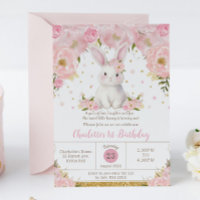 Niedliches Sweet Bunny Rabbit Pink 1. 3. Geburtsta