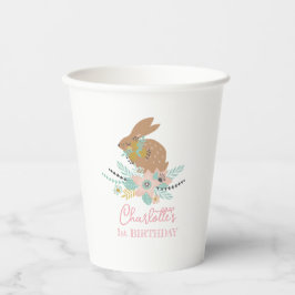 Niedliches Sweet Bunny Rabbit Tier 1. Geburtstag P Pappbecher