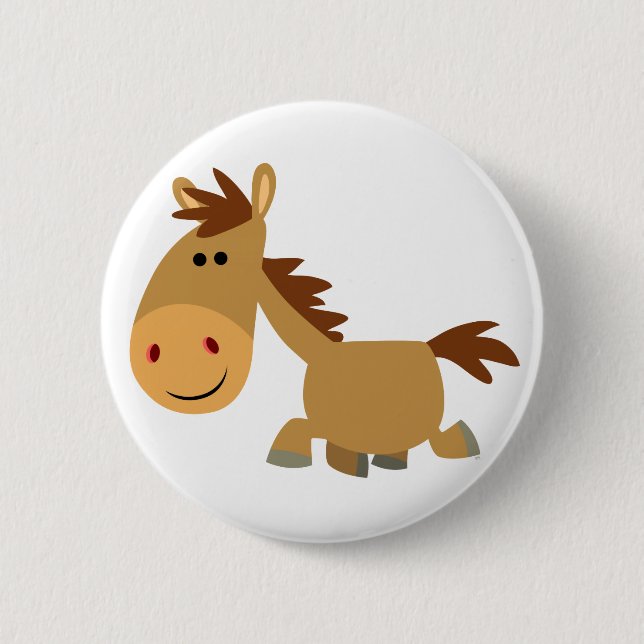 Niedliches Sweet Cartoon Horst Button Abzeichen (Vorderseite)