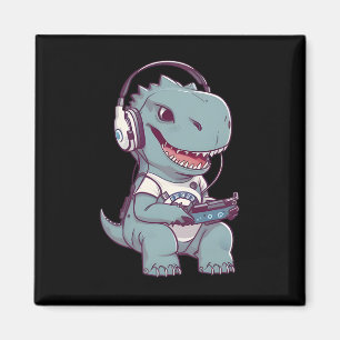 Niedliches T. Rex-Dinosaurier Videospiel Gaming Ga Magnet