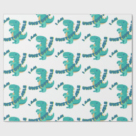Niedliches T-REX mit motivierend Zitat Geschenkpapier